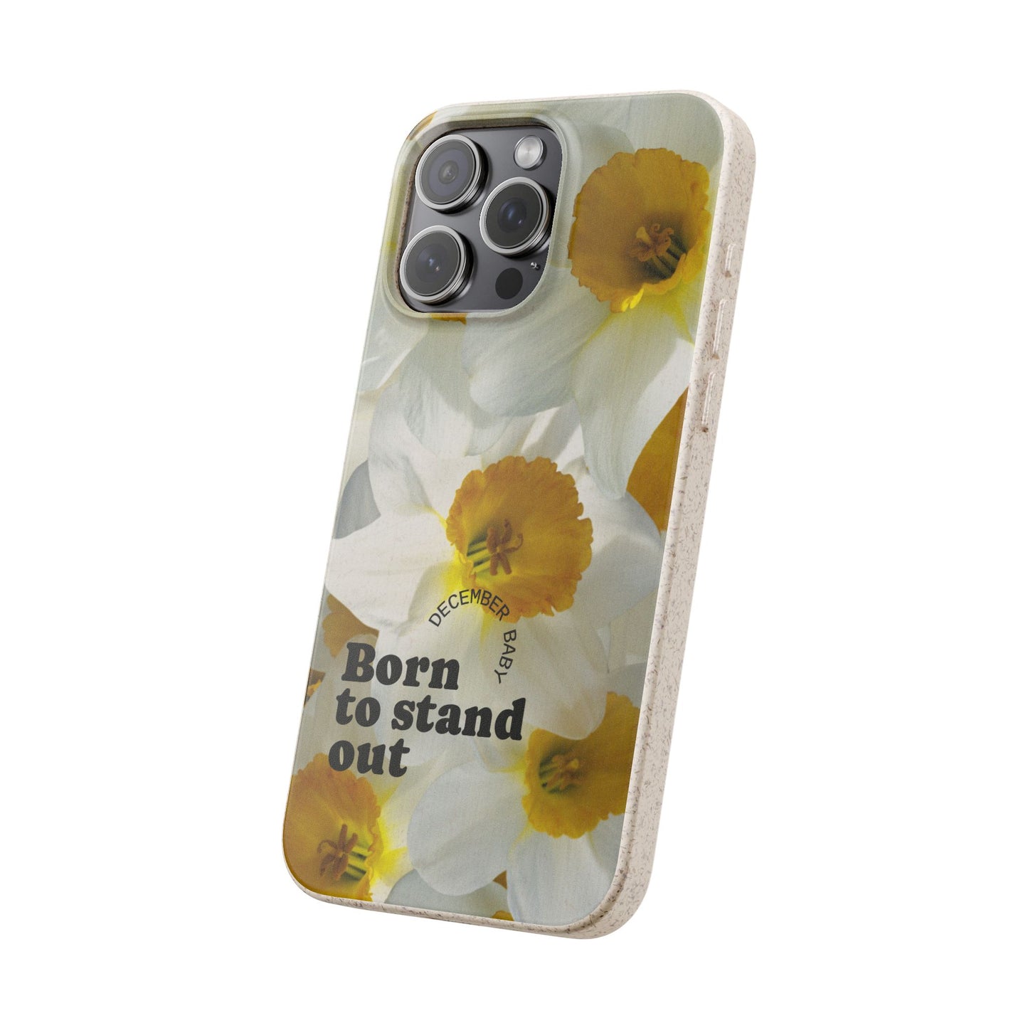 December Eco-friendly birth flower - Biodegradable case