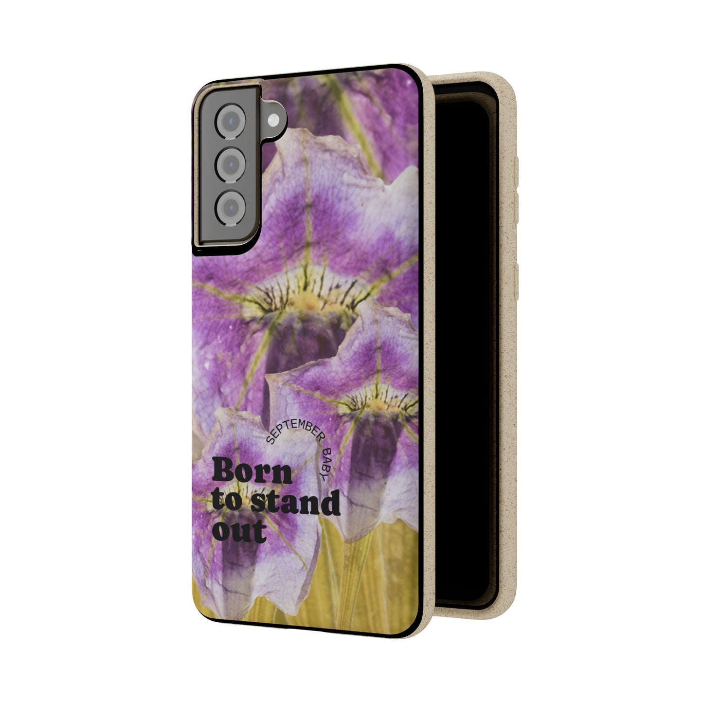 September Eco-friendly birth flower - Biodegradable case
