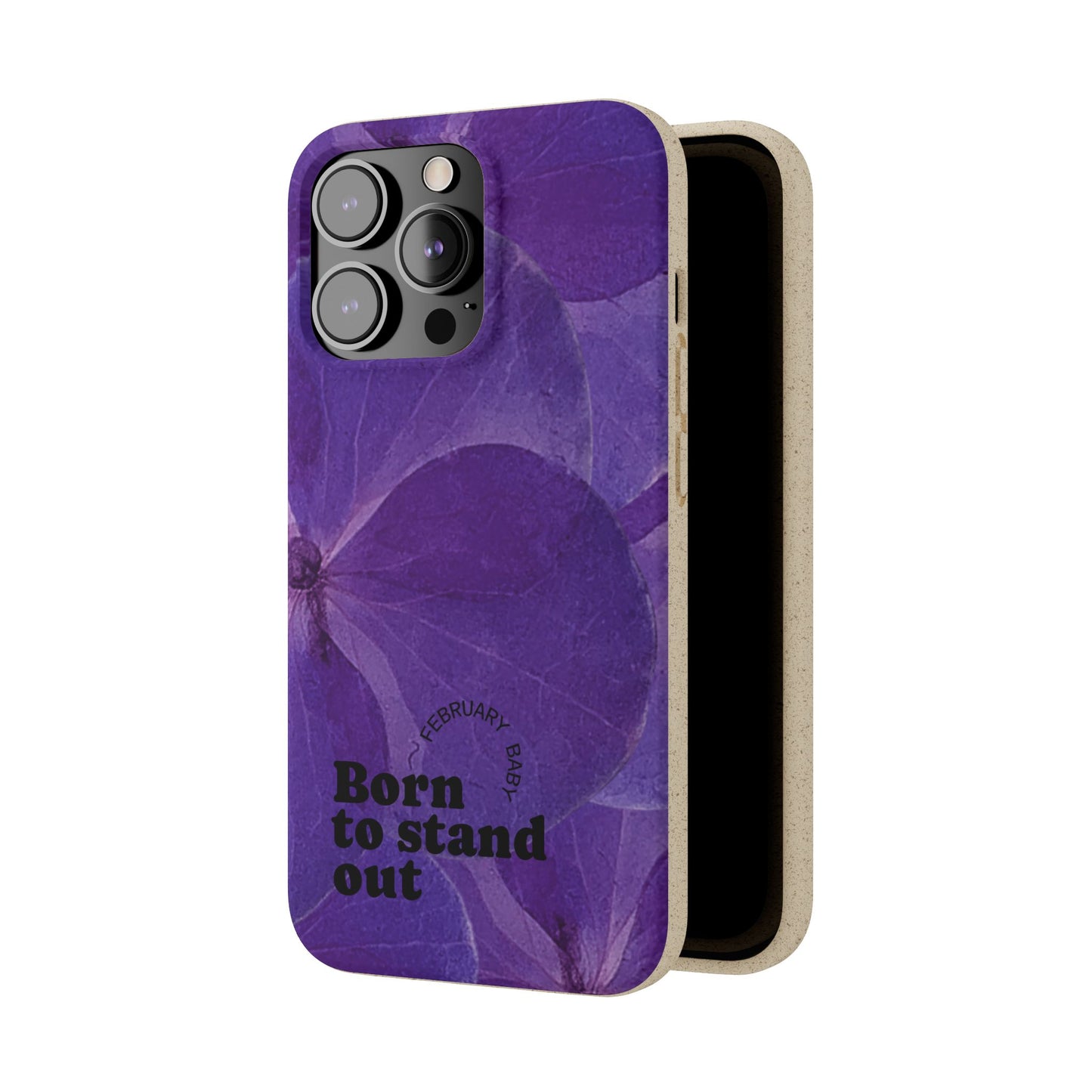 Eco-Friendly February birth flower - Biodegradable case
