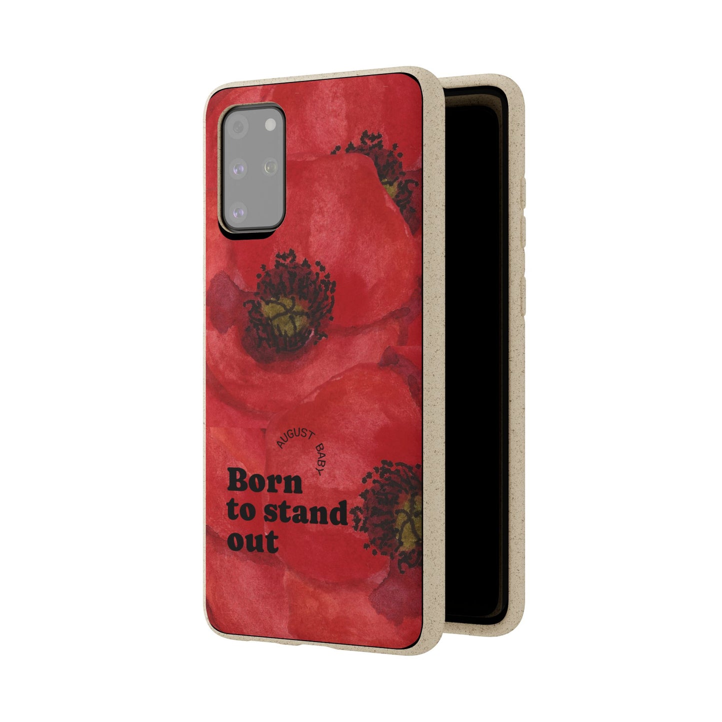August Eco-friendly birth flower - Biodegradable case