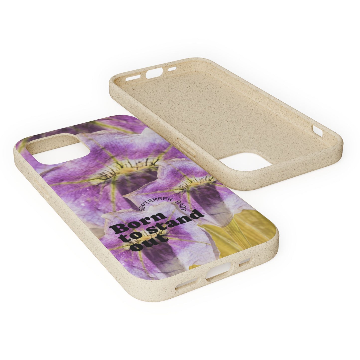September Eco-friendly birth flower - Biodegradable case