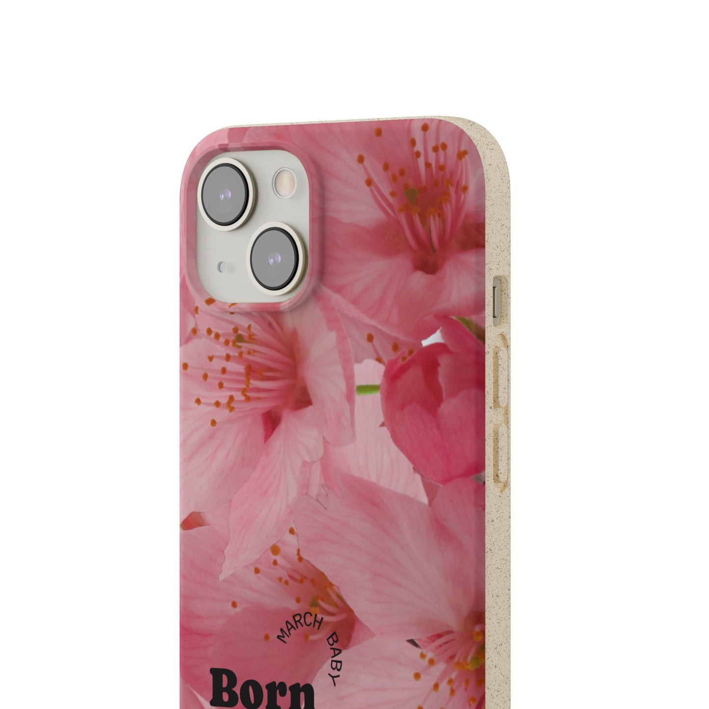 March Eco-friendly birth flower - Biodegradable case