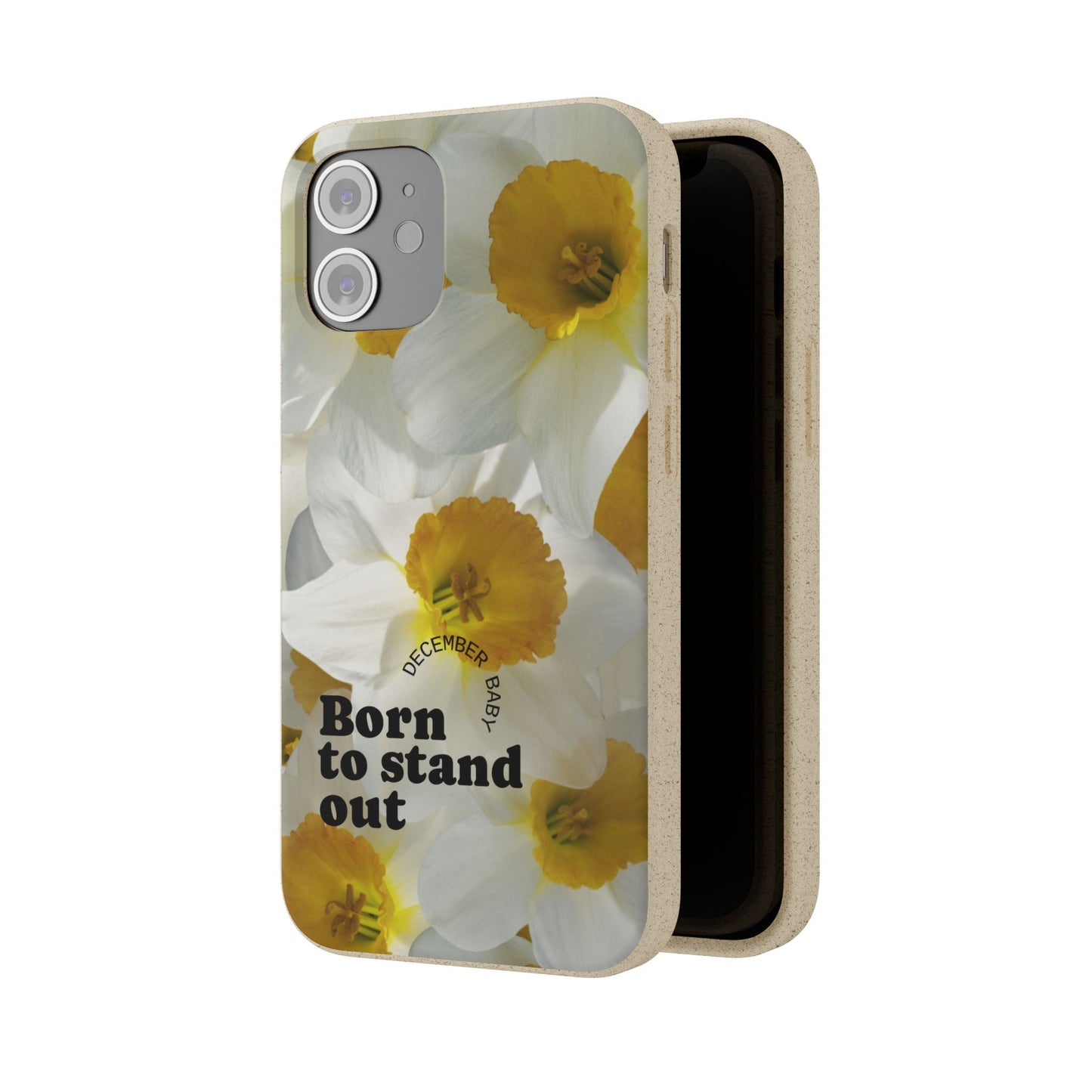 December Eco-friendly birth flower - Biodegradable case