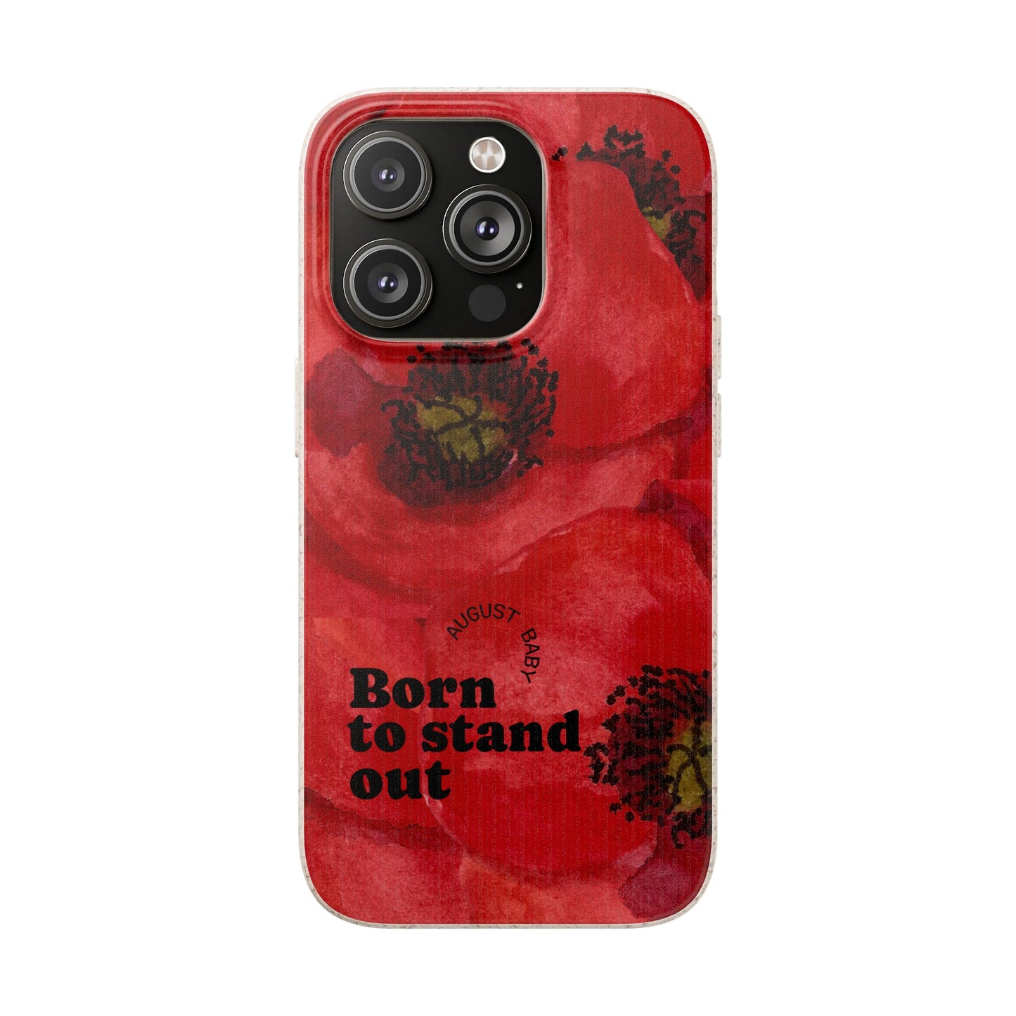 August Eco-friendly birth flower - Biodegradable case