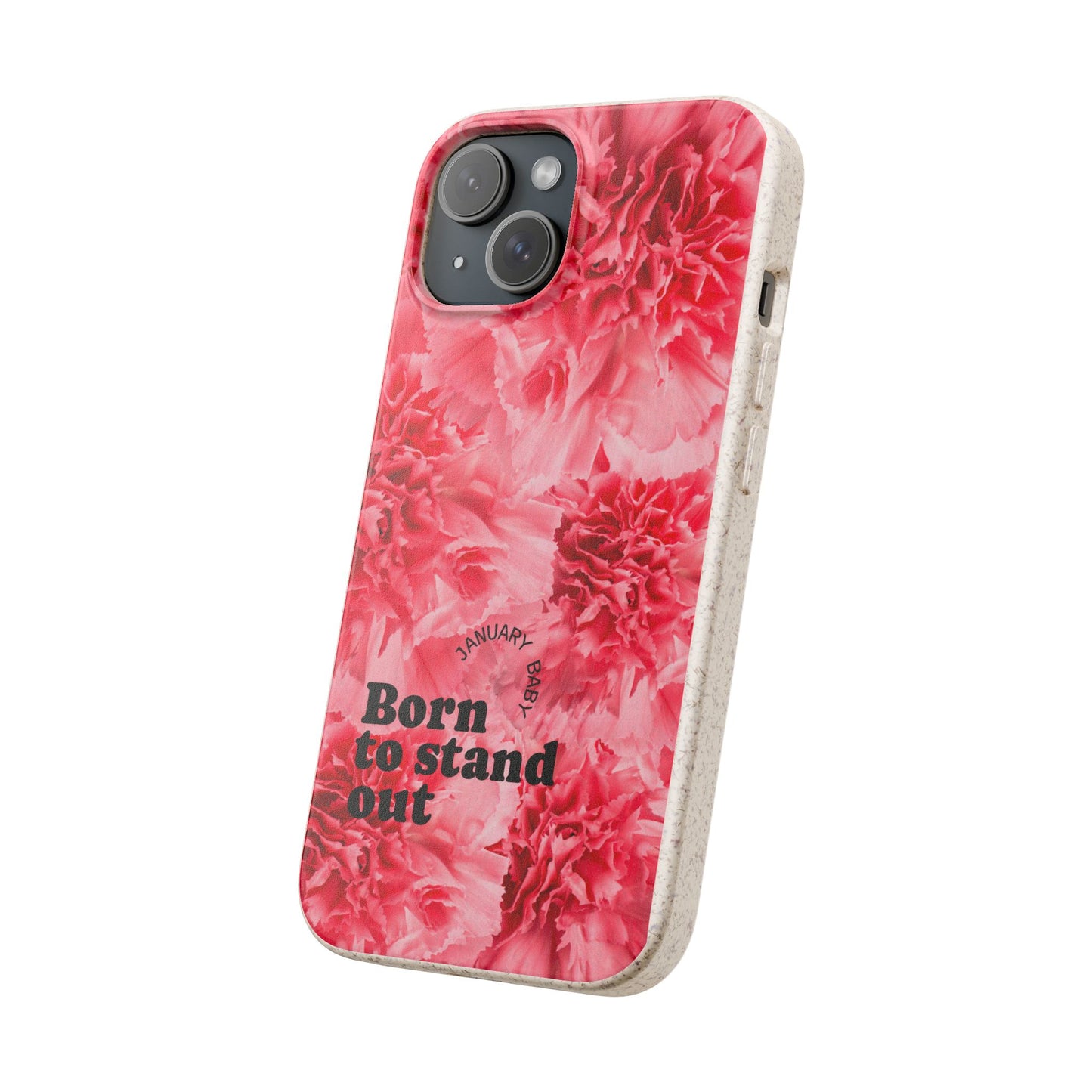 January Eco-friendly birth flower - Biodegradable case