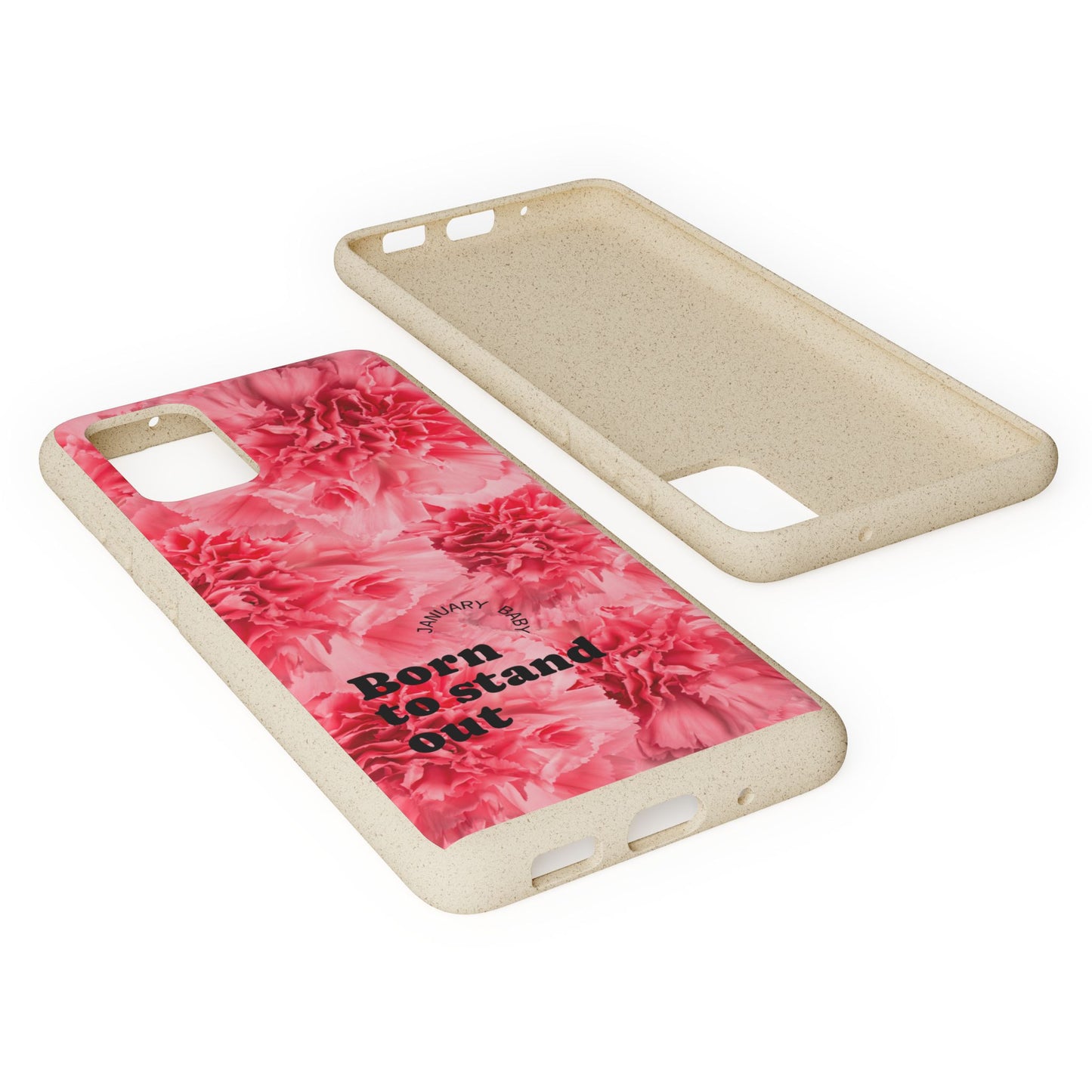 January Eco-friendly birth flower - Biodegradable case