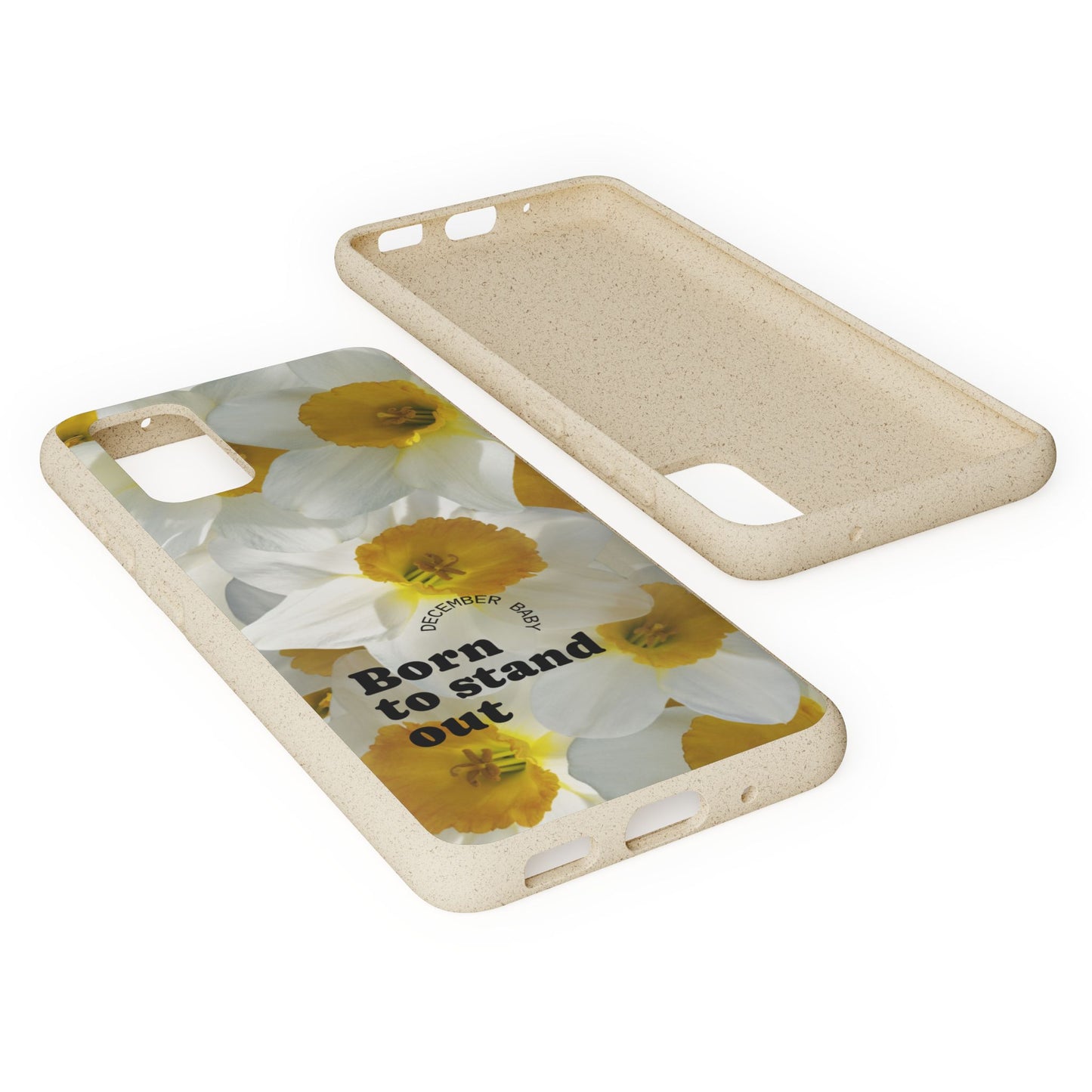 December Eco-friendly birth flower - Biodegradable case