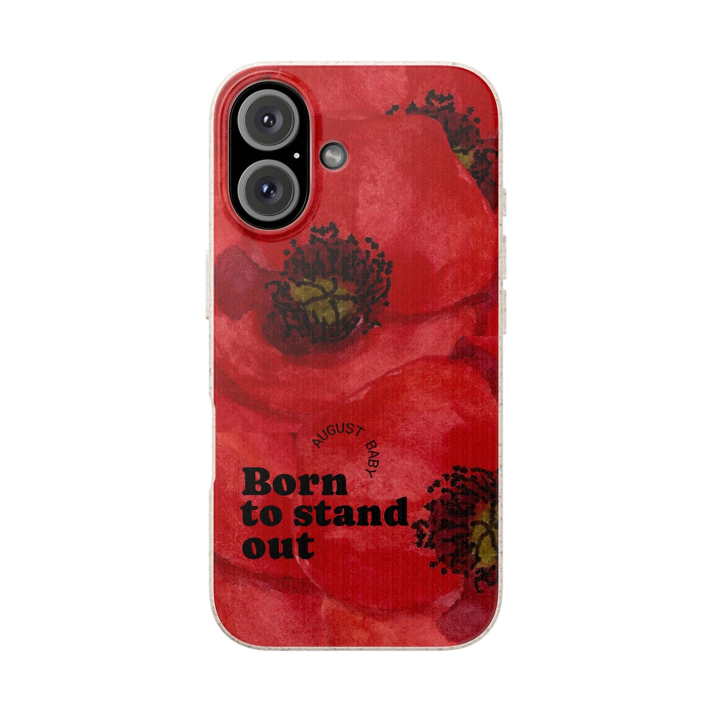 August Eco-friendly birth flower - Biodegradable case