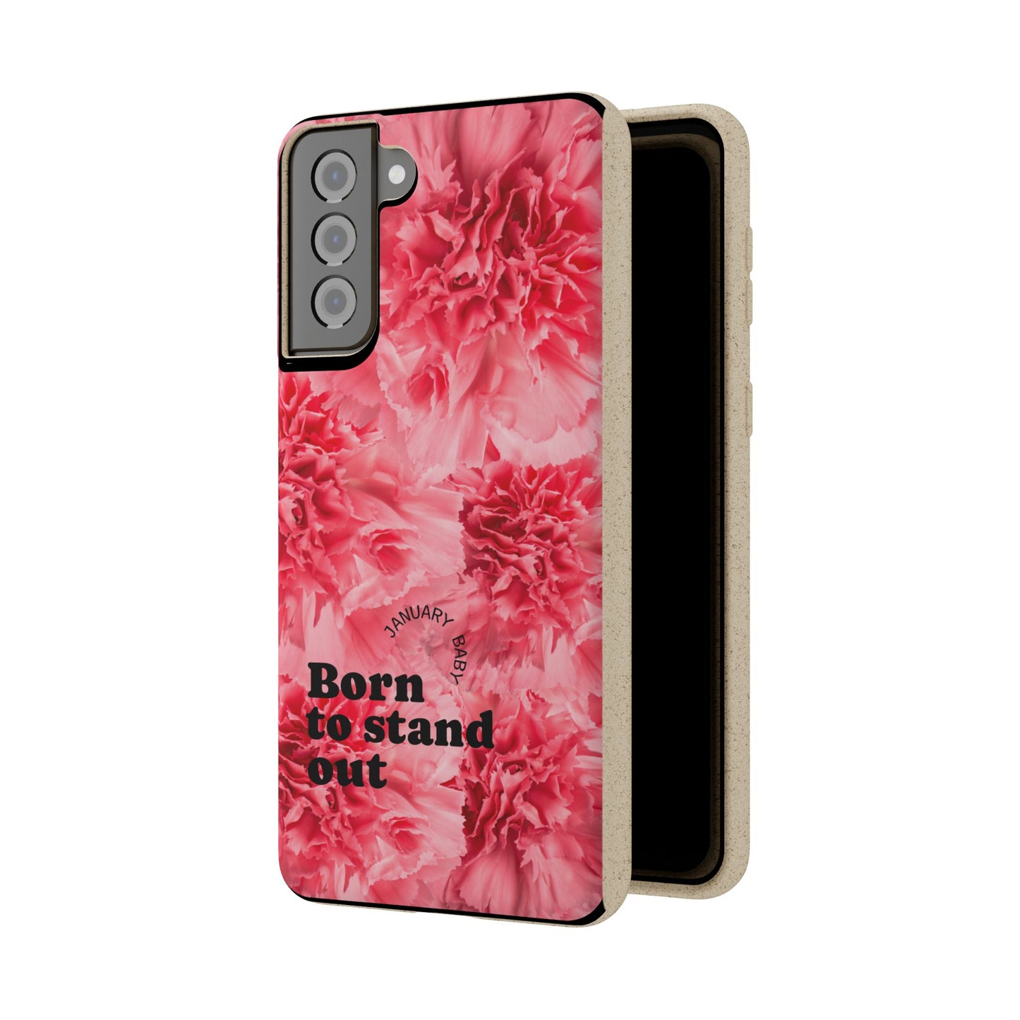 January Eco-friendly birth flower - Biodegradable case