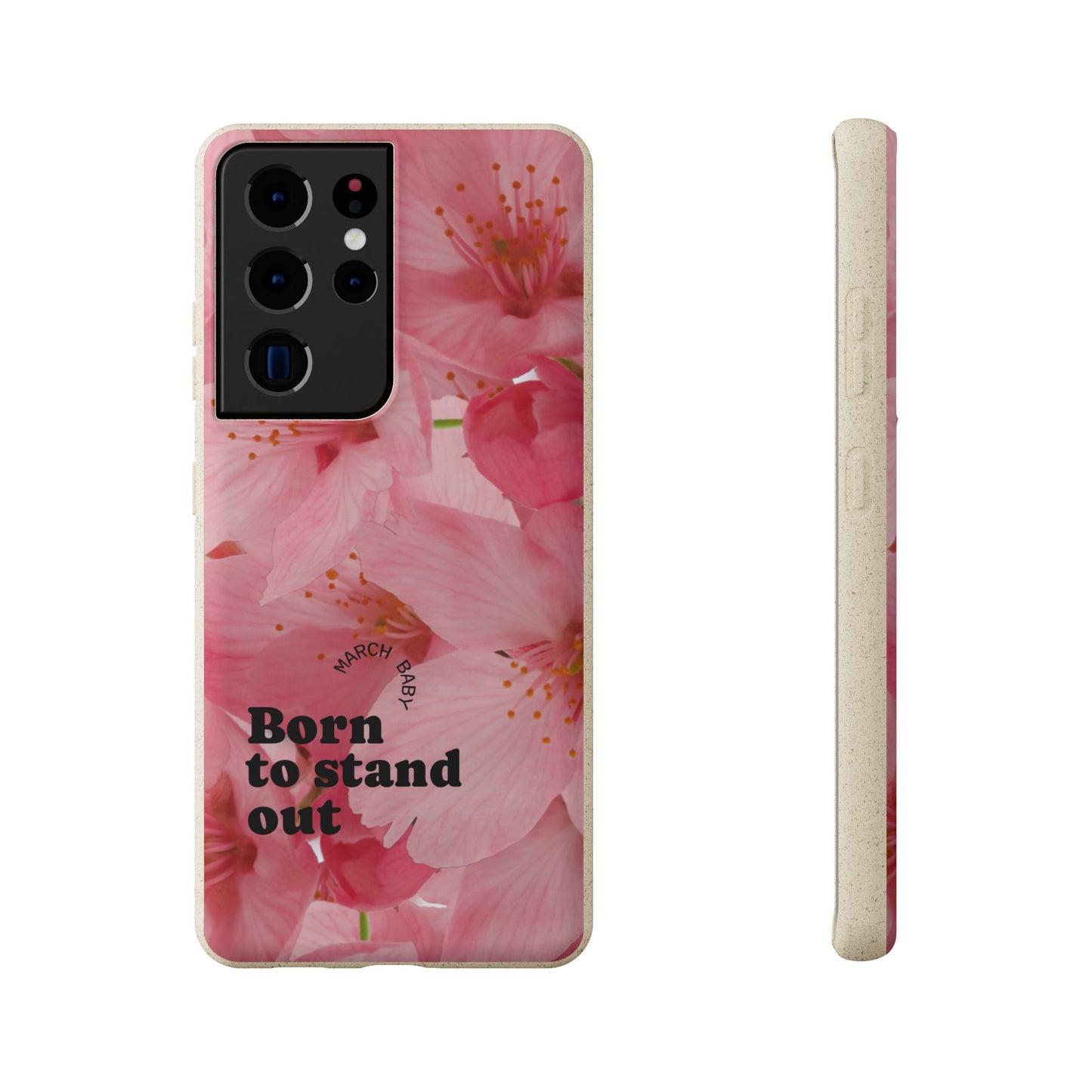 March Eco-friendly birth flower - Biodegradable case