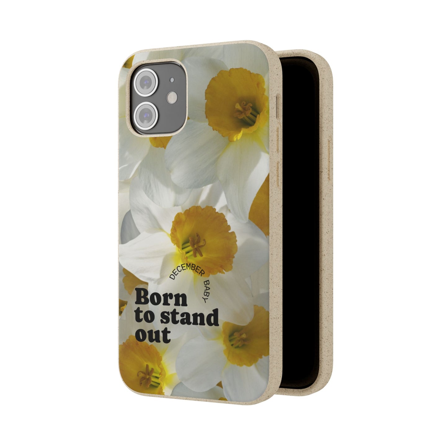 December Eco-friendly birth flower - Biodegradable case