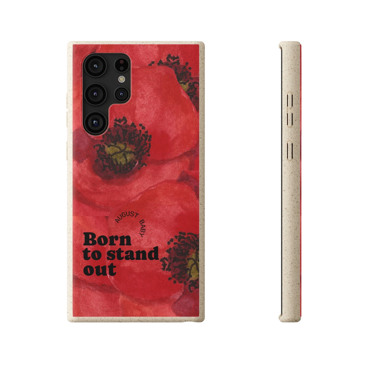 August Eco-friendly birth flower - Biodegradable case
