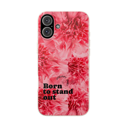 January Eco-friendly birth flower - Biodegradable case