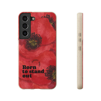 August Eco-friendly birth flower - Biodegradable case