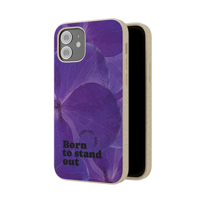 Eco-Friendly February birth flower - Biodegradable case