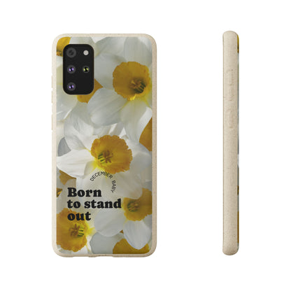 December Eco-friendly birth flower - Biodegradable case