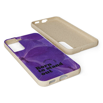 Eco-Friendly February birth flower - Biodegradable case