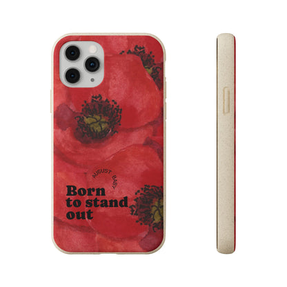 August Eco-friendly birth flower - Biodegradable case