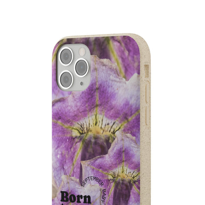 September Eco-friendly birth flower - Biodegradable case