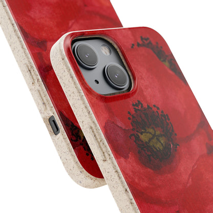 Poppy flower - Biodegradable case