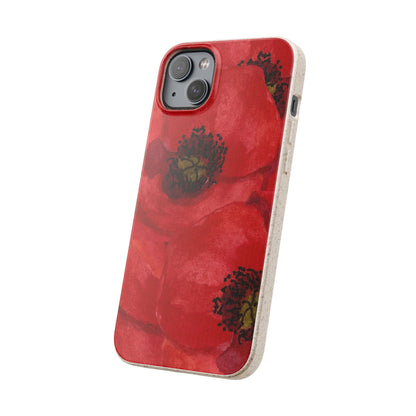 Poppy flower - Biodegradable case