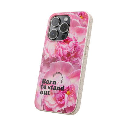 November Eco-friendly birth flower - Biodegradable case