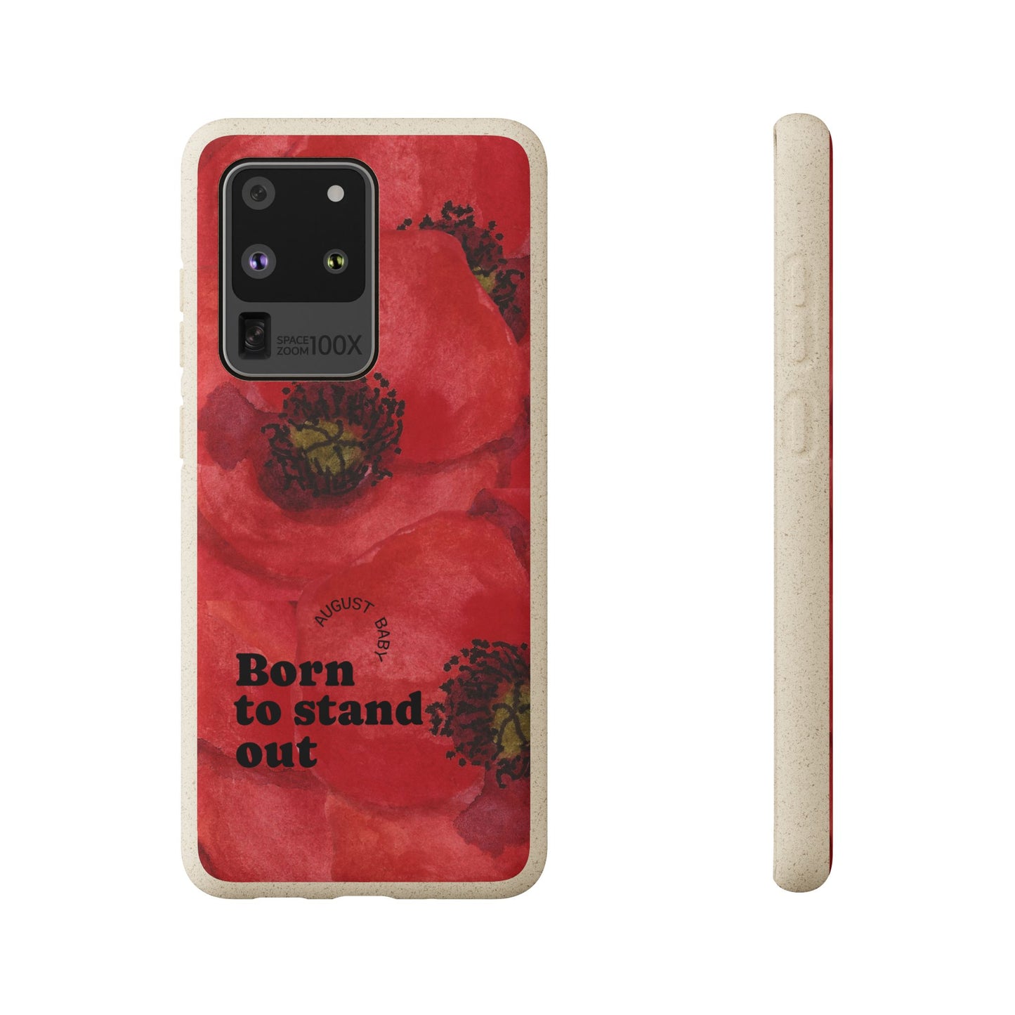 August Eco-friendly birth flower - Biodegradable case