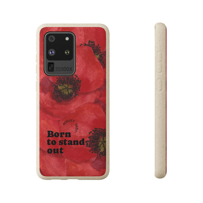 August Eco-friendly birth flower - Biodegradable case