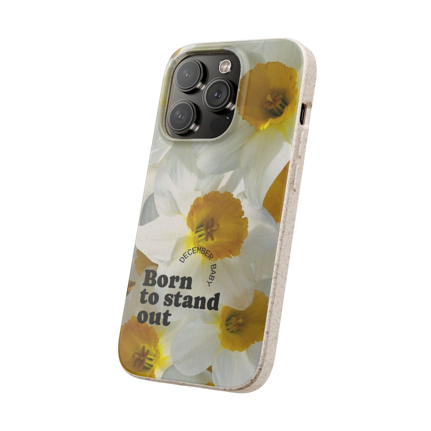 December Eco-friendly birth flower - Biodegradable case