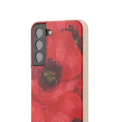Poppy flower - Biodegradable case