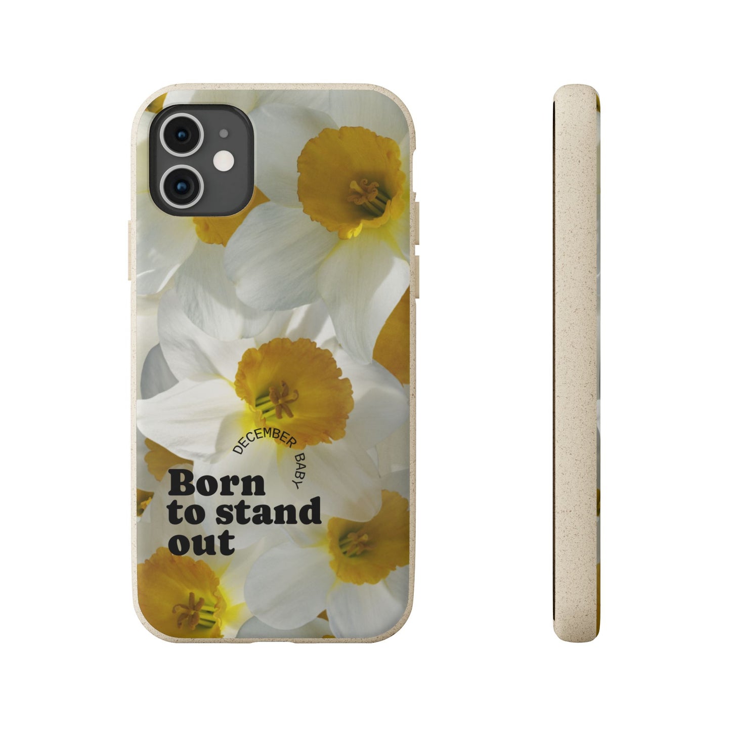 December Eco-friendly birth flower - Biodegradable case