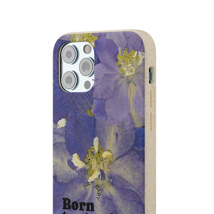 July Eco-friendly birth flower - Biodegradable case