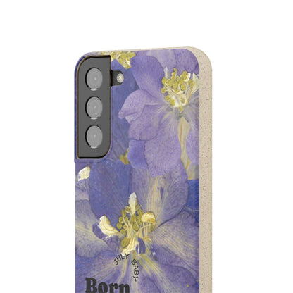 July Eco-friendly birth flower - Biodegradable case