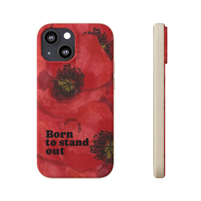 August Eco-friendly birth flower - Biodegradable case