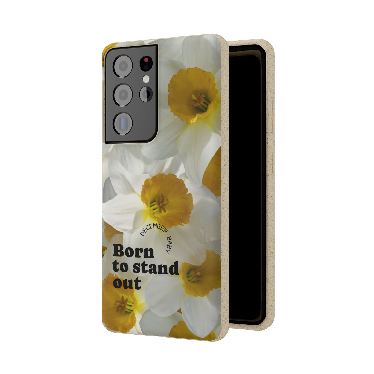 December Eco-friendly birth flower - Biodegradable case