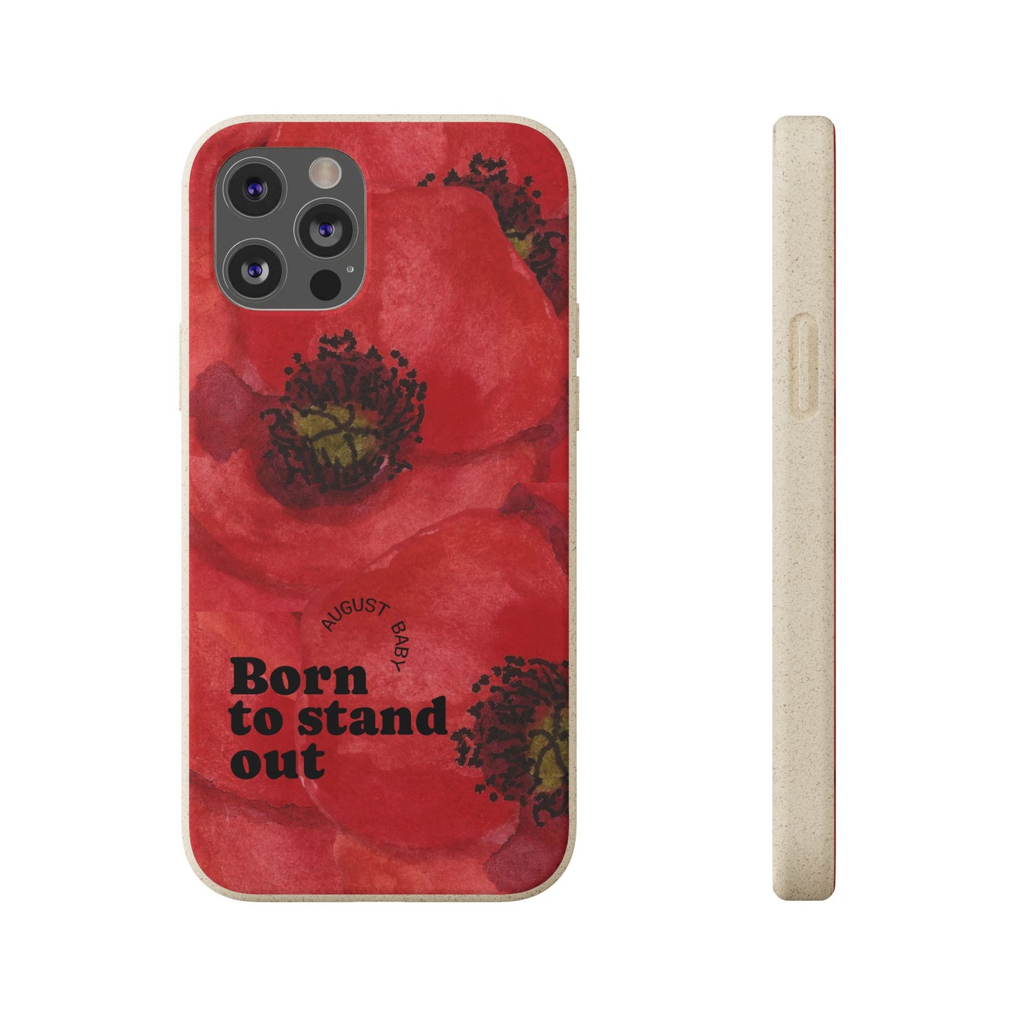 August Eco-friendly birth flower - Biodegradable case
