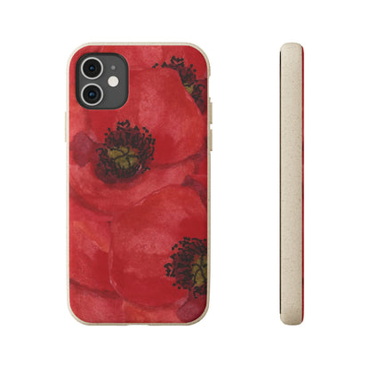 Poppy flower - Biodegradable case