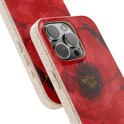 Poppy flower - Biodegradable case