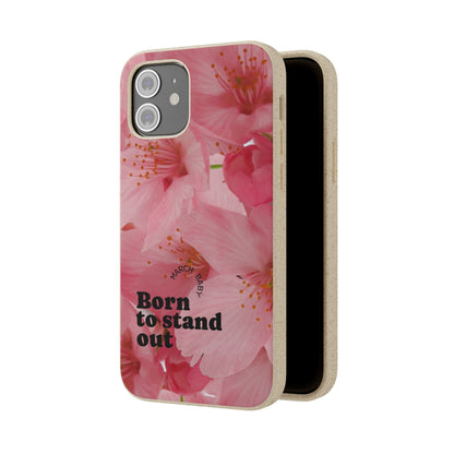 March Eco-friendly birth flower - Biodegradable case