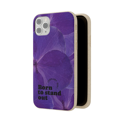 Eco-Friendly February birth flower - Biodegradable case
