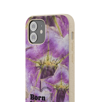 September Eco-friendly birth flower - Biodegradable case