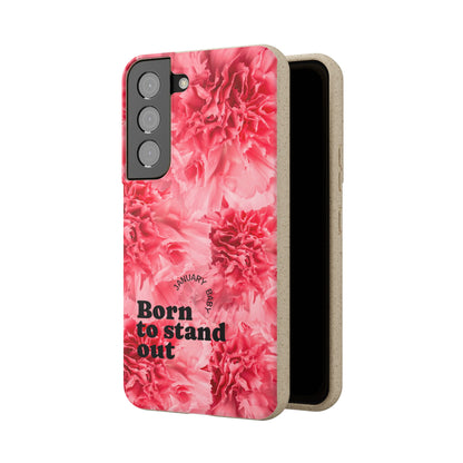 January Eco-friendly birth flower - Biodegradable case