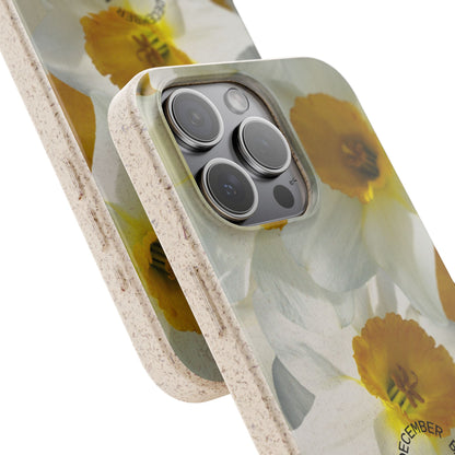 December Eco-friendly birth flower - Biodegradable case