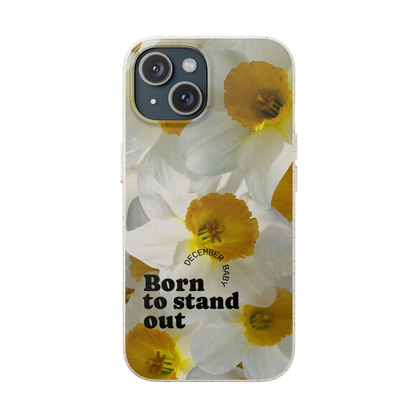 December Eco-friendly birth flower - Biodegradable case