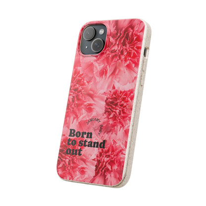 January Eco-friendly birth flower - Biodegradable case