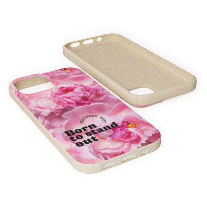 November Eco-friendly birth flower - Biodegradable case