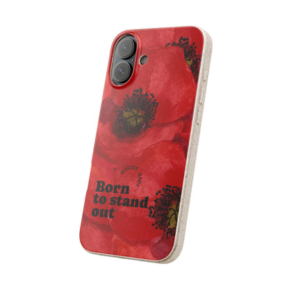 August Eco-friendly birth flower - Biodegradable case