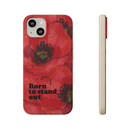 August Eco-friendly birth flower - Biodegradable case