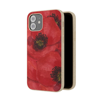 Poppy flower - Biodegradable case