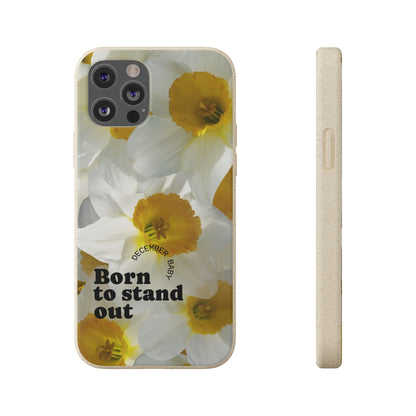 December Eco-friendly birth flower - Biodegradable case